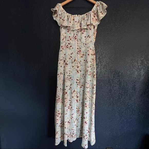 BCBGeneration Floral Maxi Off the Shoulders Dress - Picture 2 of 4